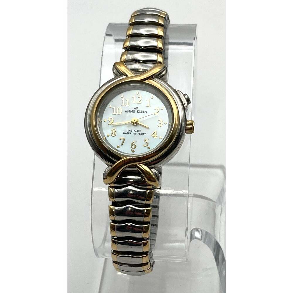 Anne Klein Instalight Women's Quartz Watch 26mm MOP Face New Battery Expandable